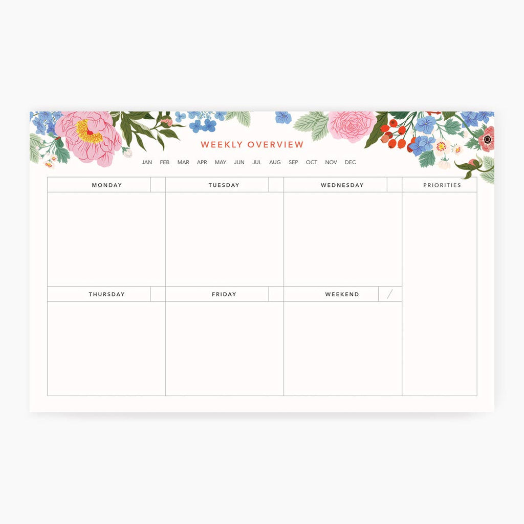 GARDEN | Weekly Overview Notepad