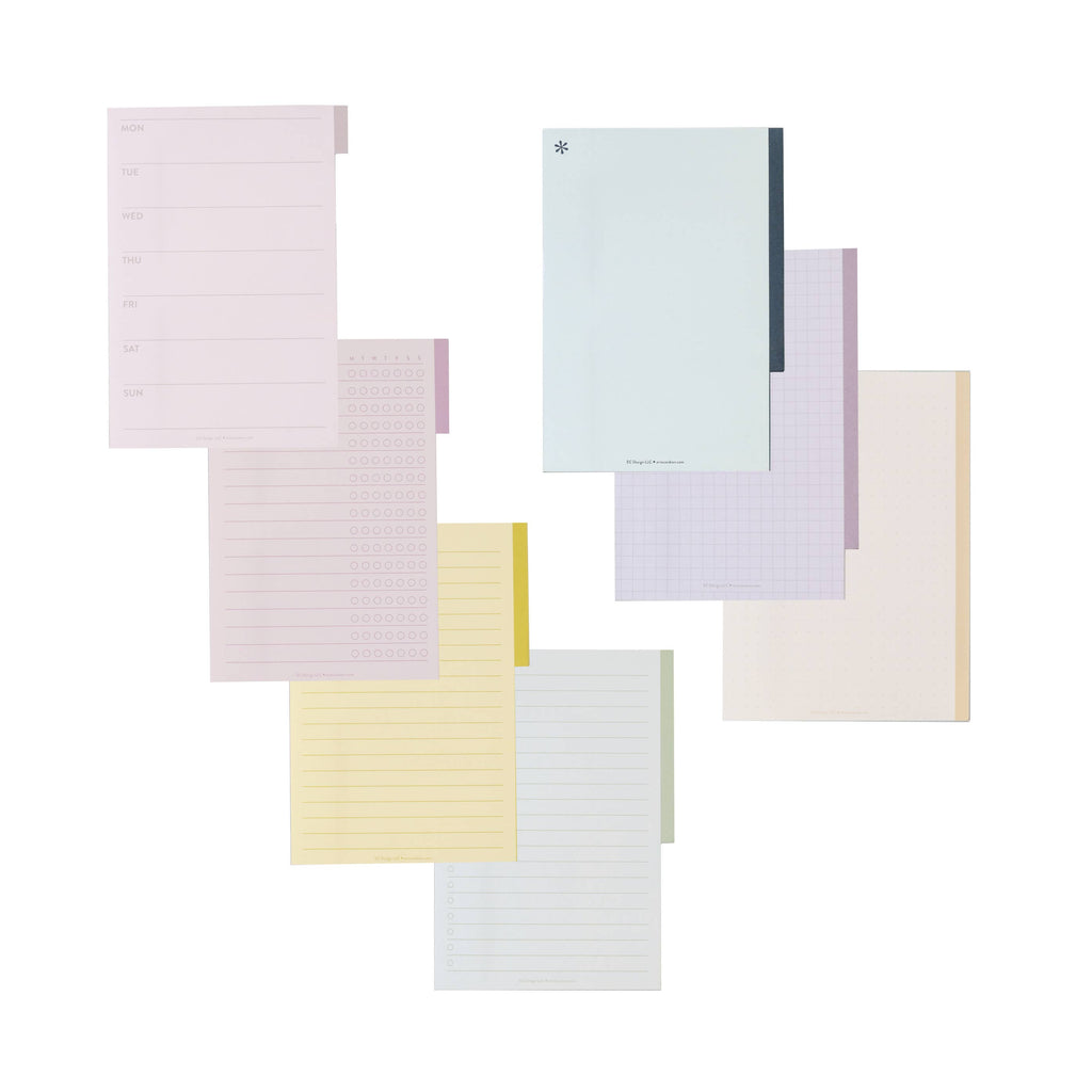 Functional Tabbed Sticky Note Booklet - Earth Tones - Erin Condren