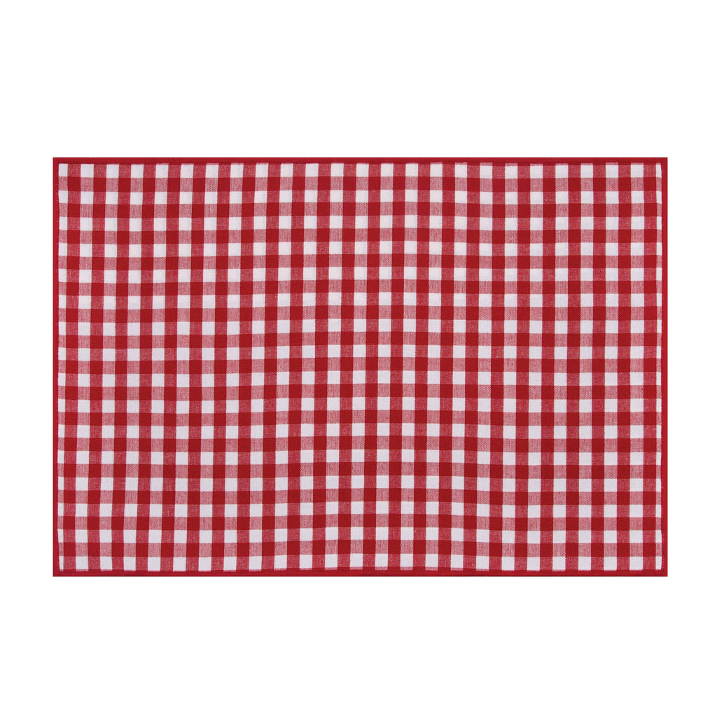 Patriotic Americana Check Placemat, Set of 2 by C&F Home