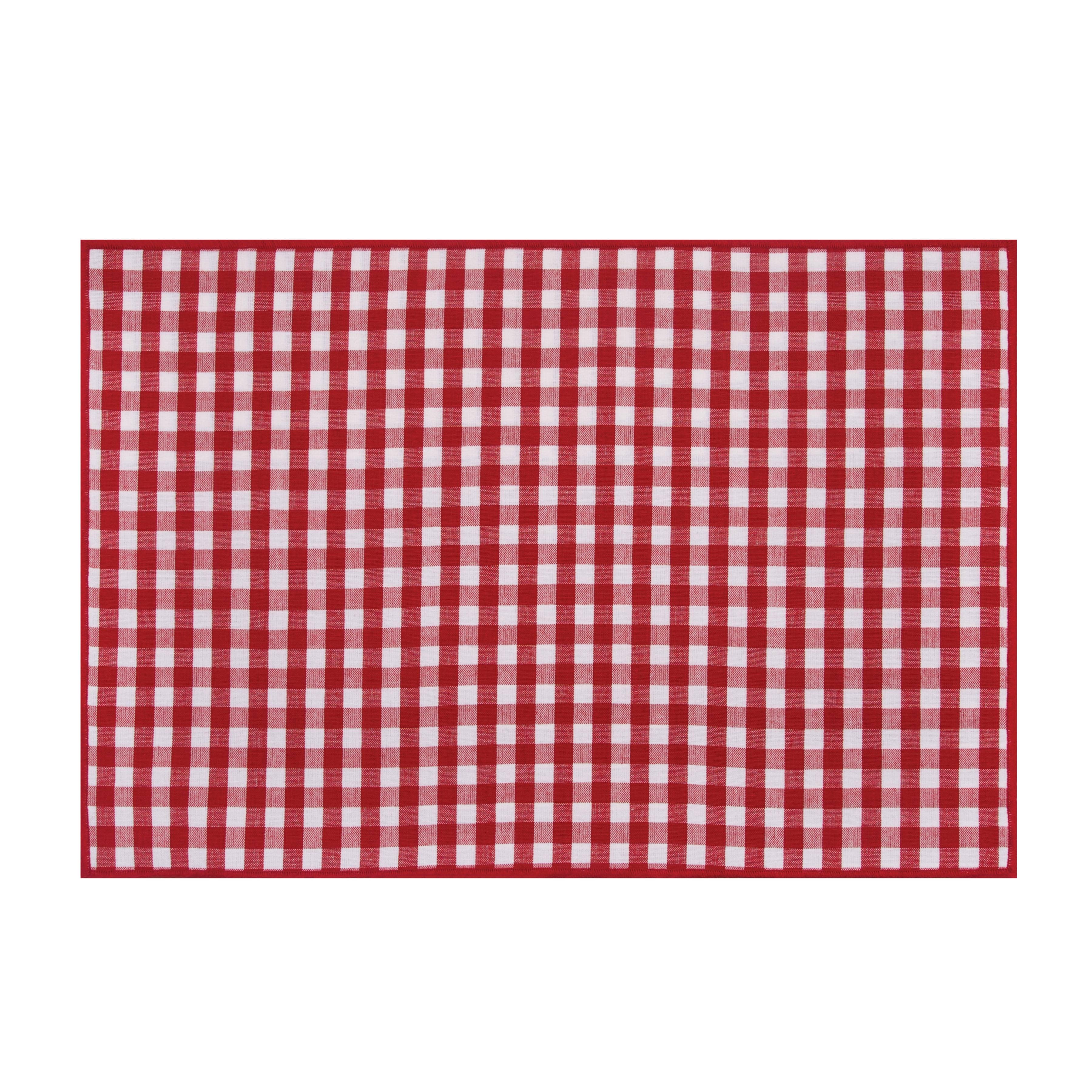 Patriotic Americana Check Placemat, Set of 2 by C&F Home