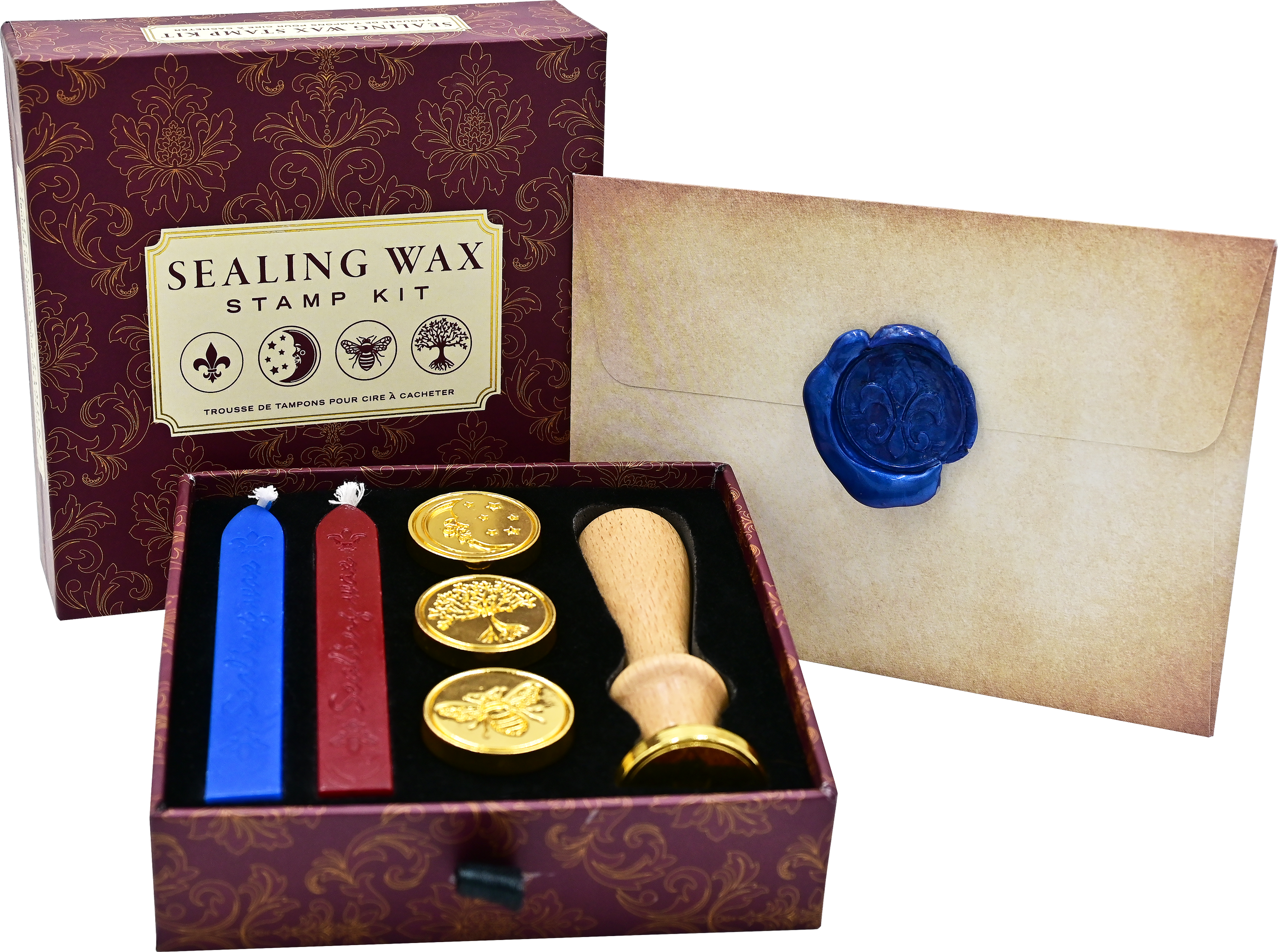 Sealing Wax Stamp Kit by Peter Pauper Press