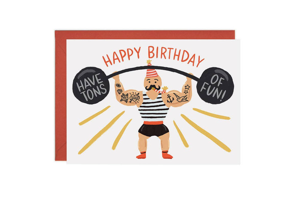 Gift for Him Birthday Greeting Card – Vintage Circus Birthday Card by LoveLight Paper