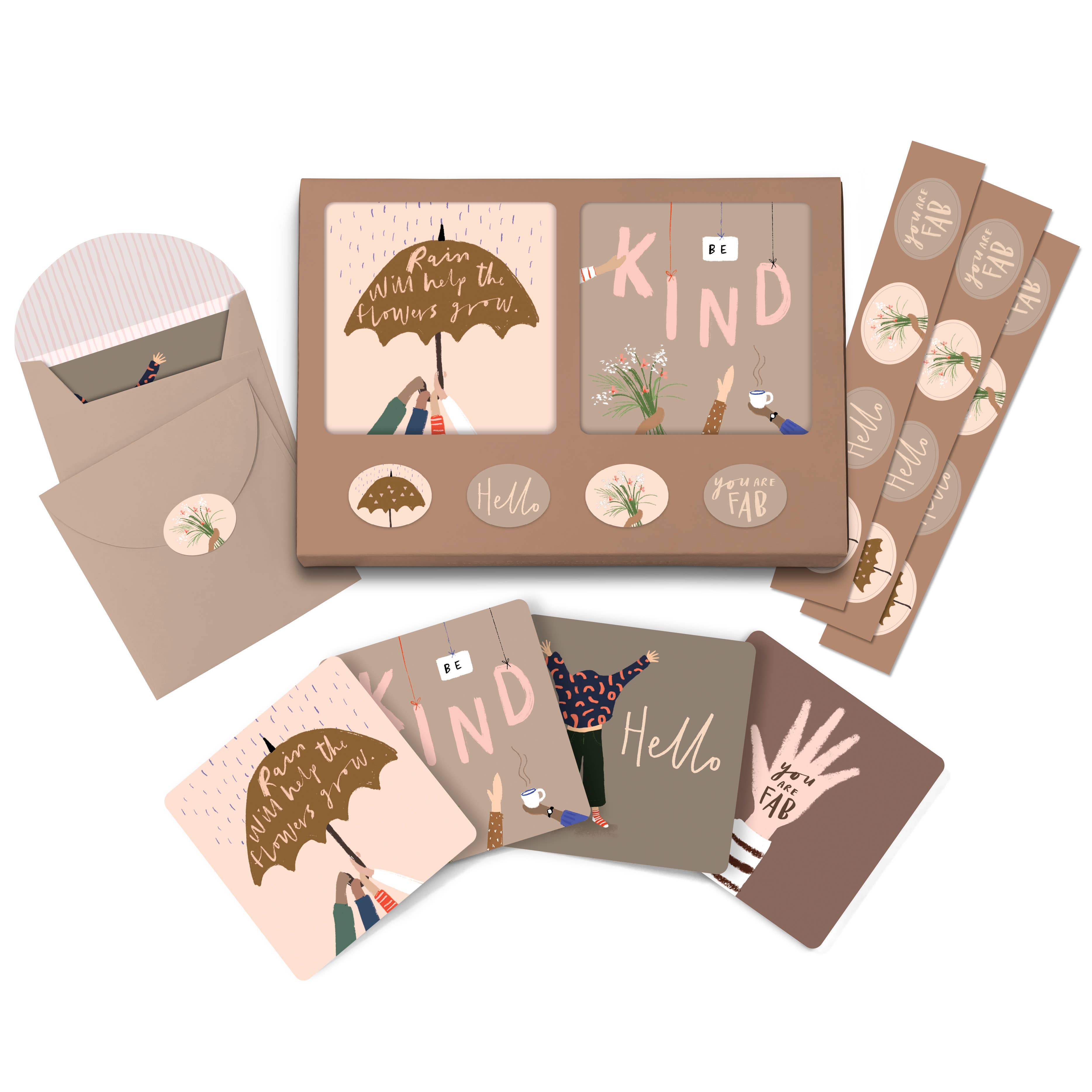 Mini Notecard Set Be Kind
