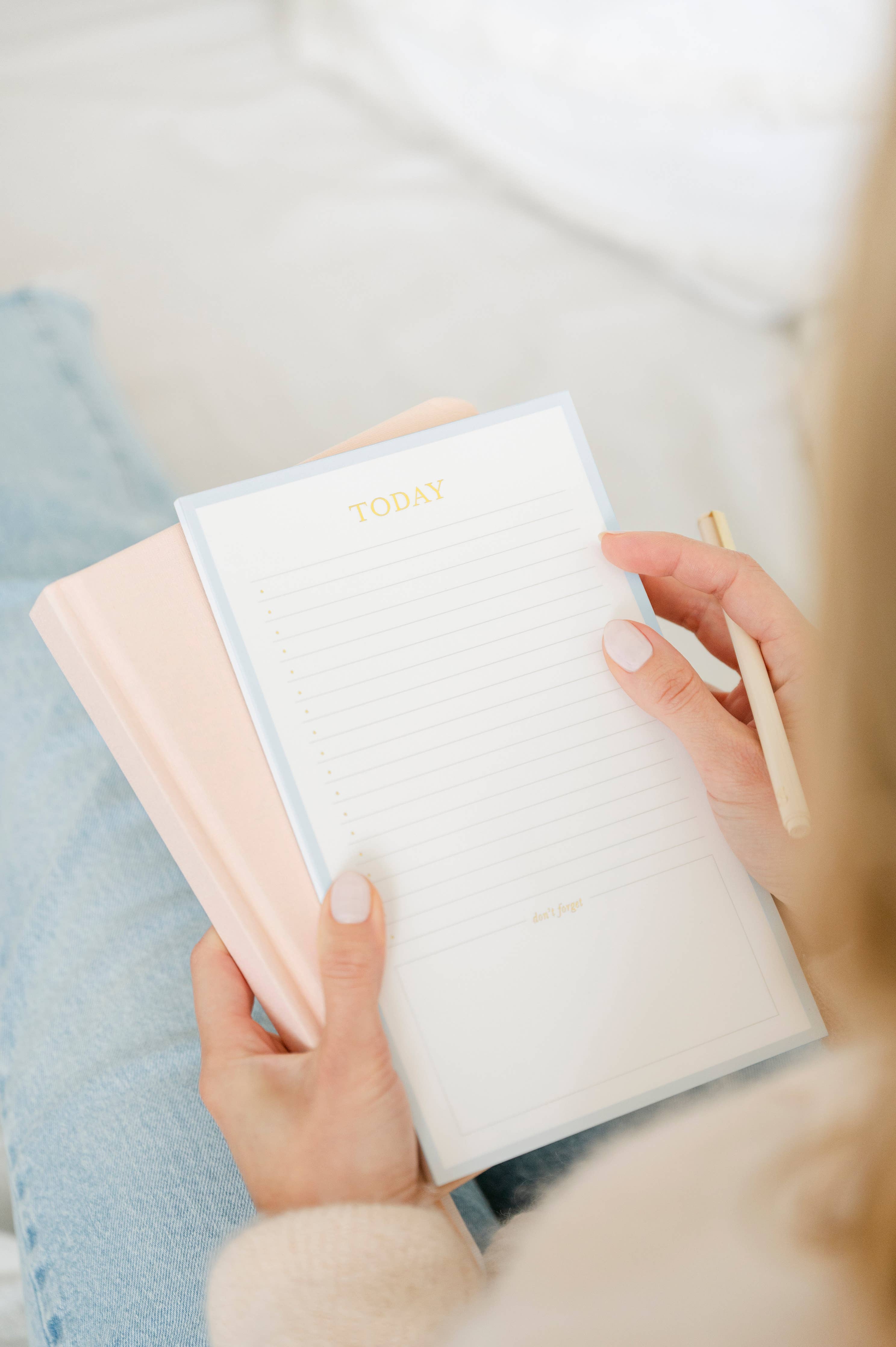 Today Daily Planning Notepad, Blue