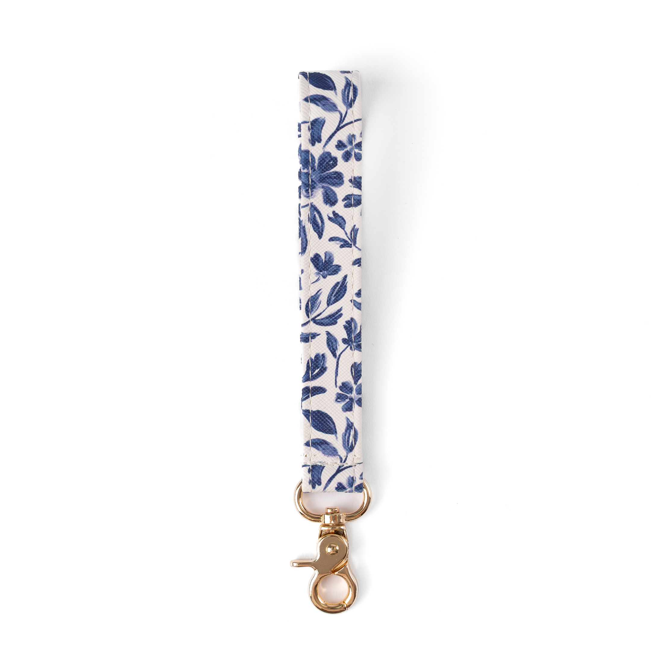 Porcelain Floral Wristlet Keychain