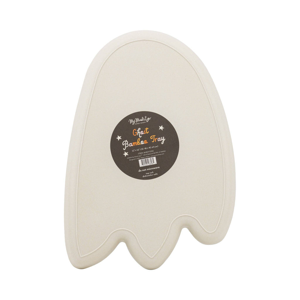 Ghost-Shaped Bamboo Fiber Serving Tray