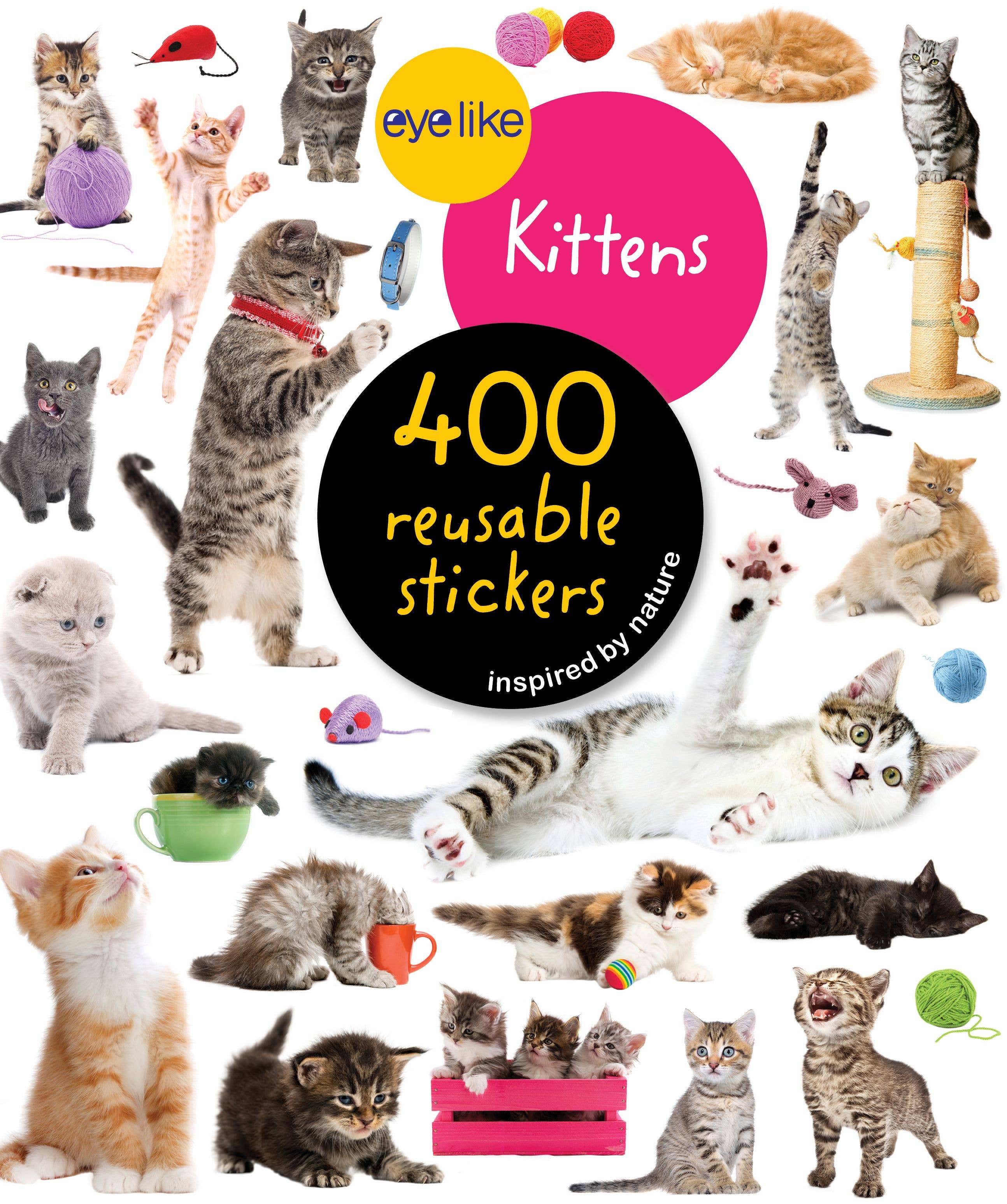 Eyelike Stickers: Kittens | 400+ Reusable Photorealistic Kitten Stickers