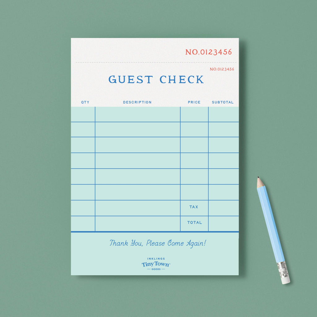 Tiny Town™ Guest Check Play Notepad