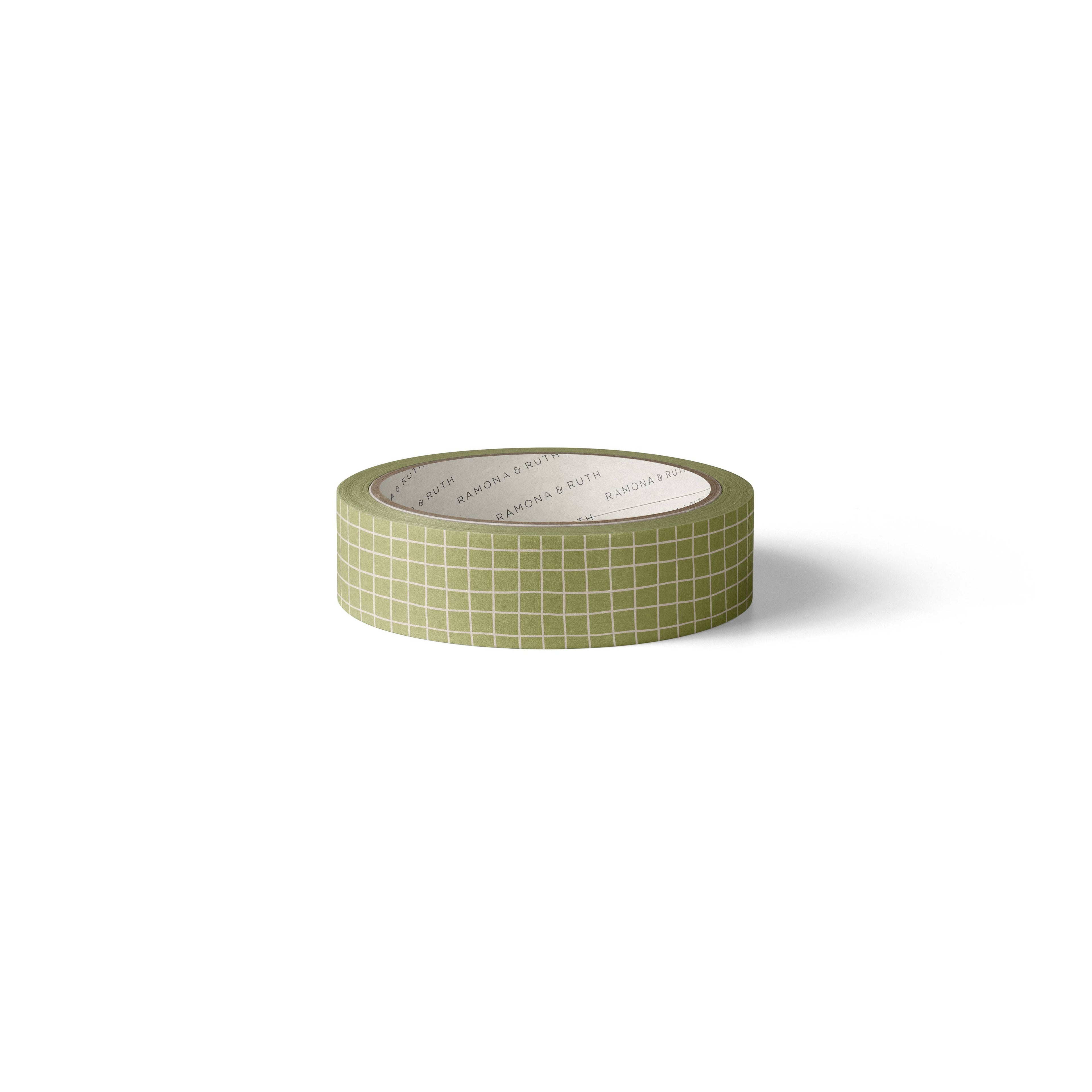 Green Grid Washi Tape | Ramona & Ruth