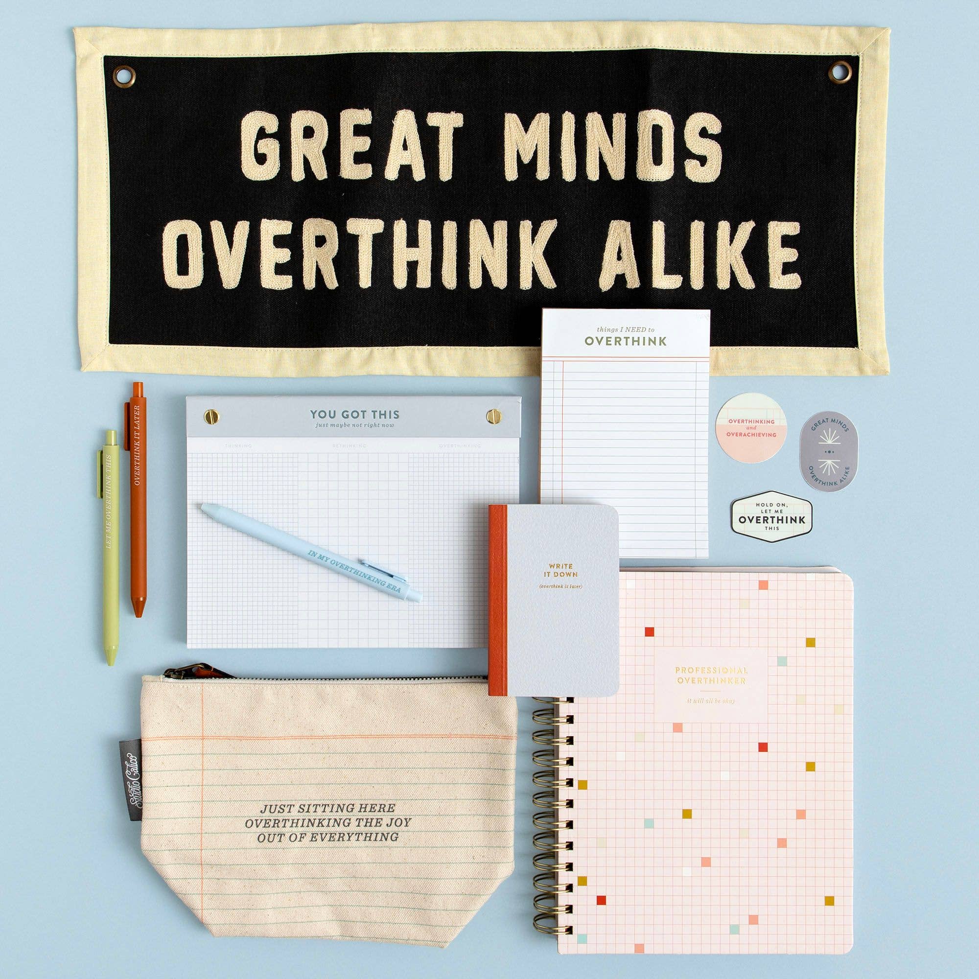 Overthinking & Overachieving Decal Sticker