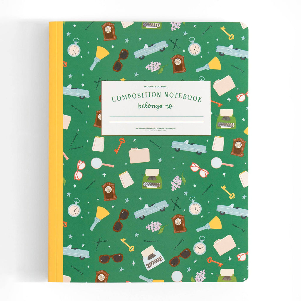 River Heights Composition Notebook | Mystery Print Wide-Ruled