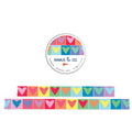 Rainbow Hearts Masking Tape
