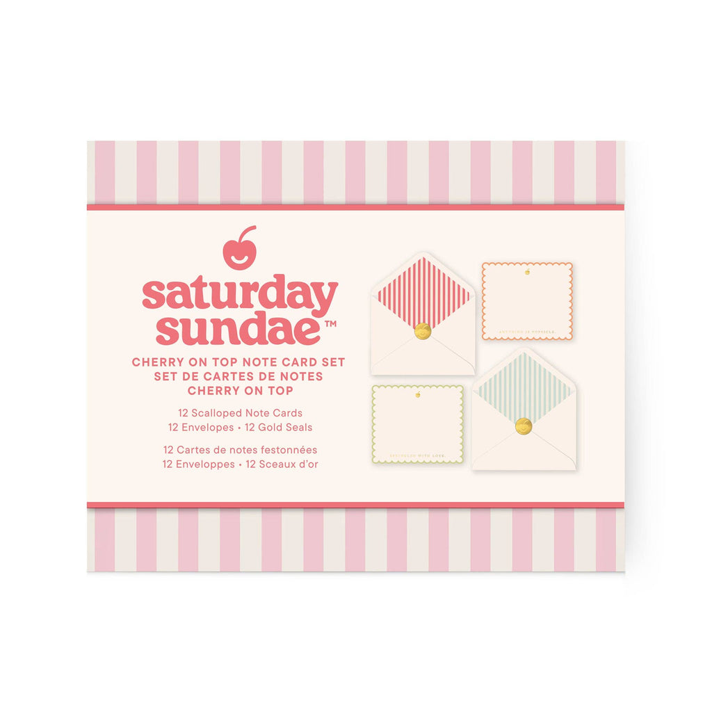 Sugar Sprinkles Cherry on Top Note Card Set