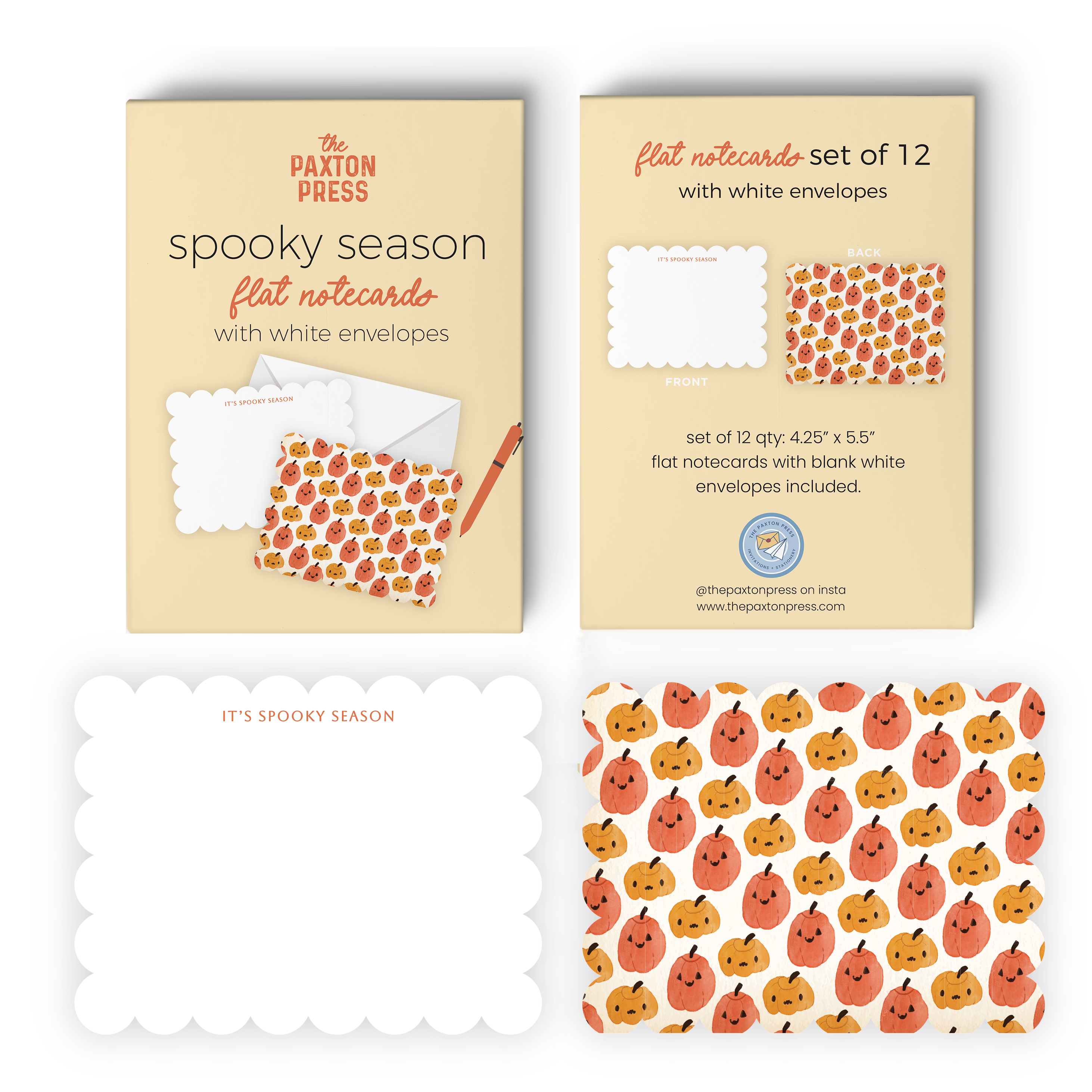 Spooky Season Notecard Set | The Paxton Press