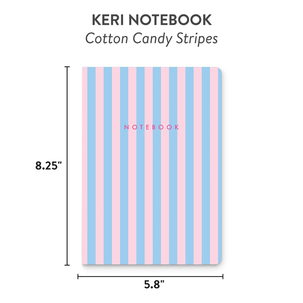 Cotton Candy Stripes Keri Notebook