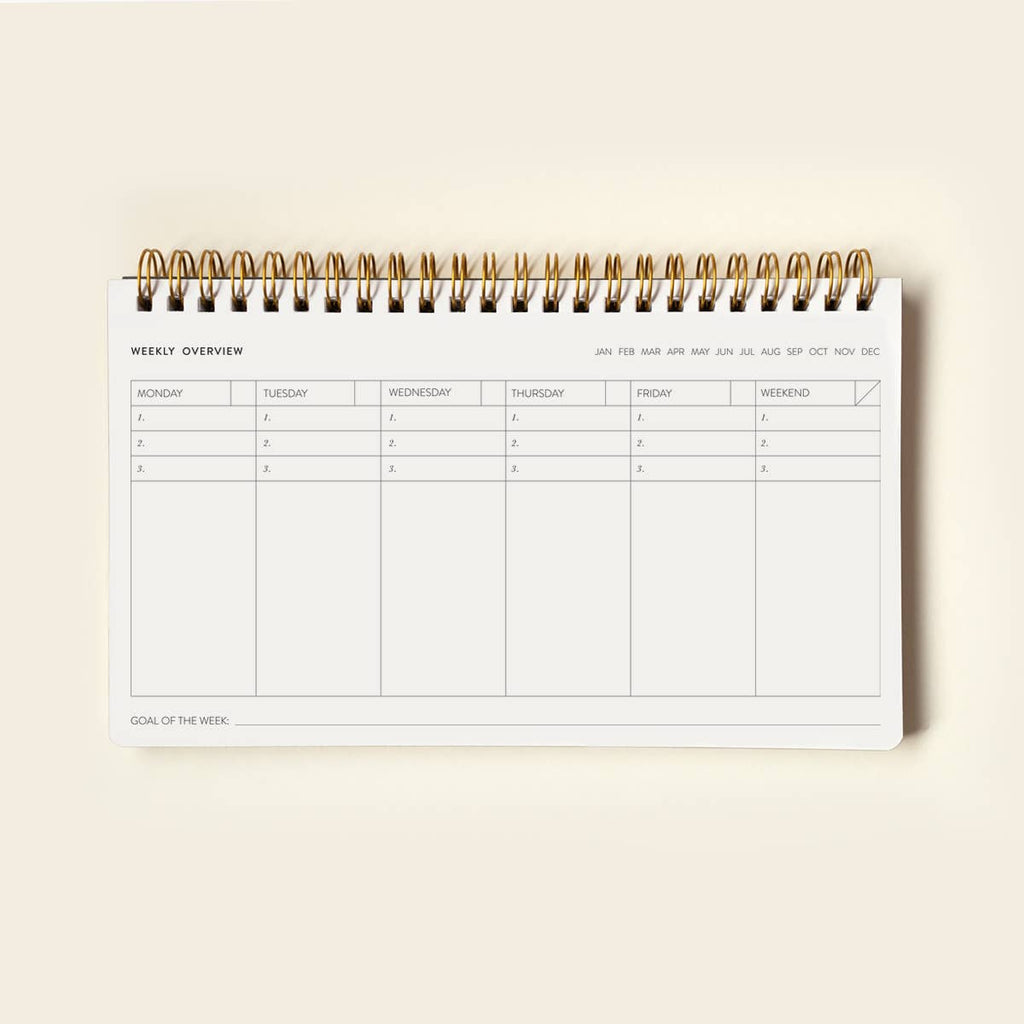 Wild Flowers Undated Weekly Planner