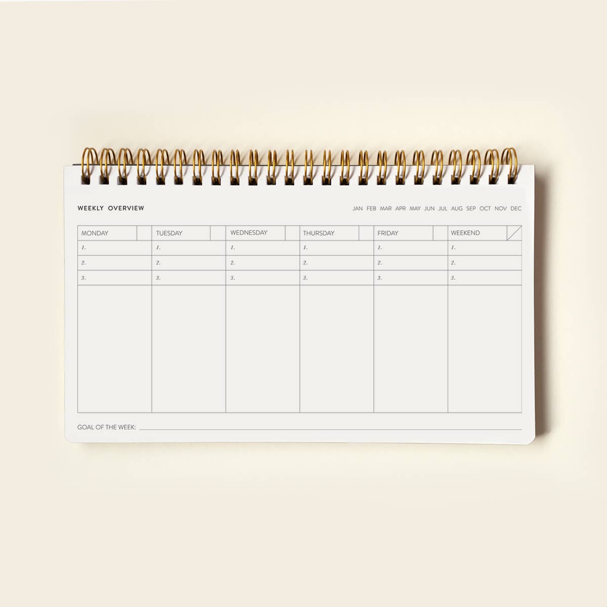 Wild Flowers Undated Weekly Planner