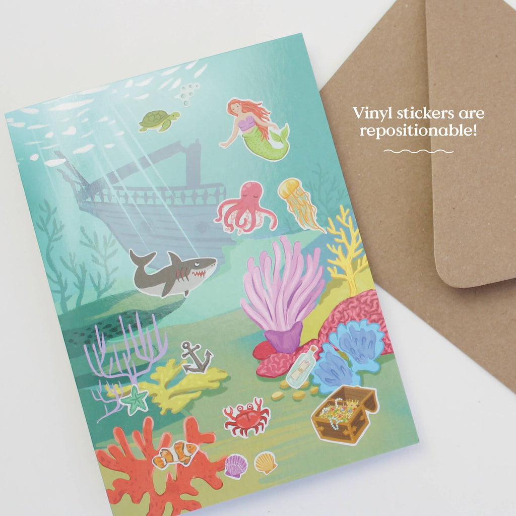 Under the Sea Sticker Scene Greeting Card