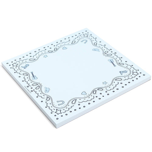 Blue Bandana Western Notepad