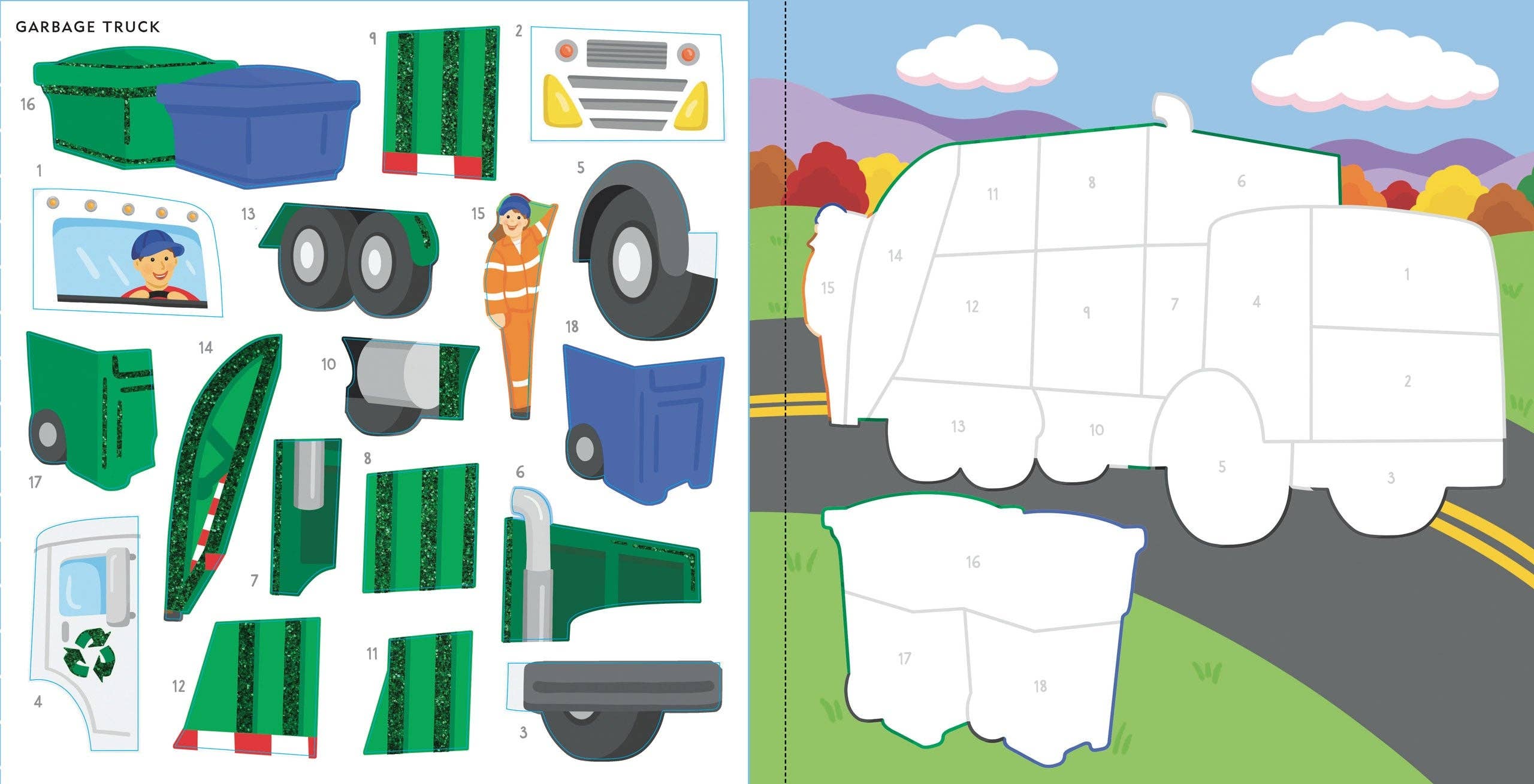 My First Color-By-Sticker Book: Cars, Trucks & Trains | Peter Pauper Press