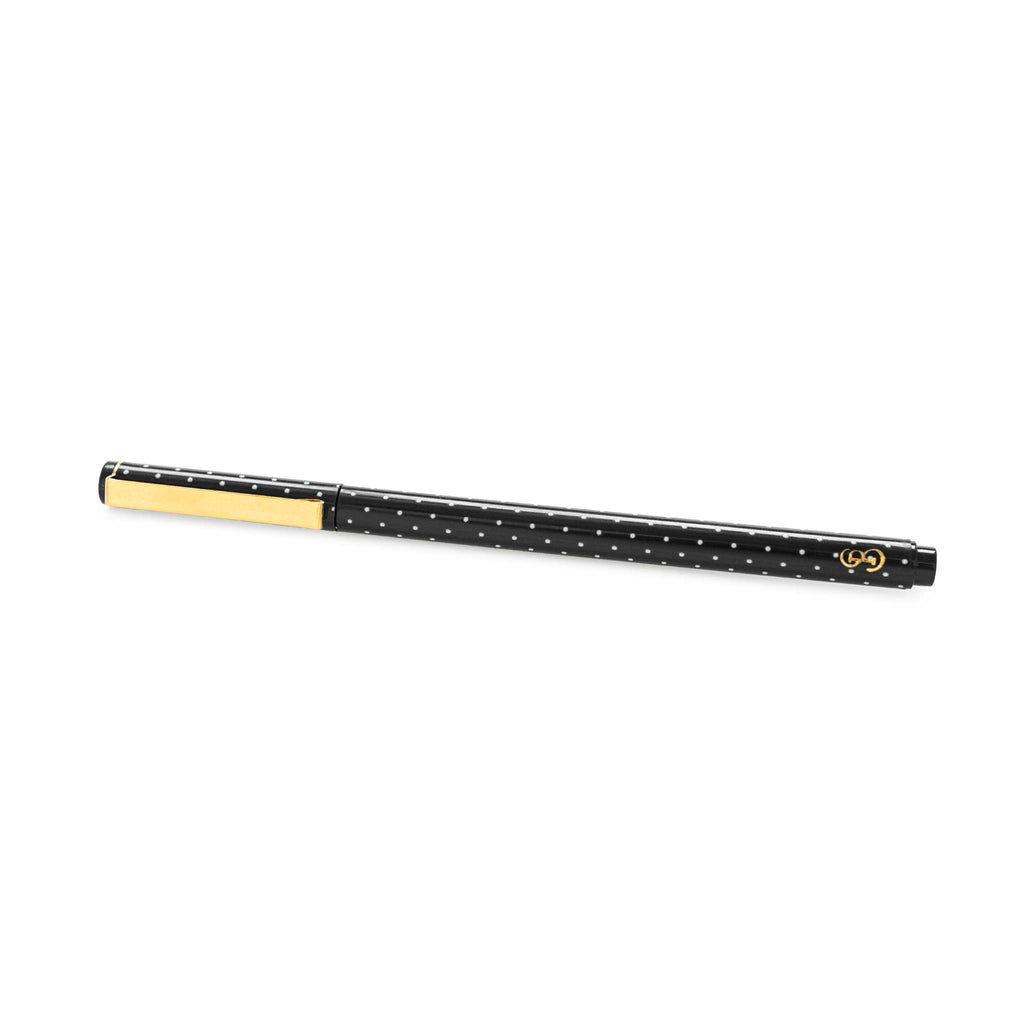 Black & White Pindot Felt Pen