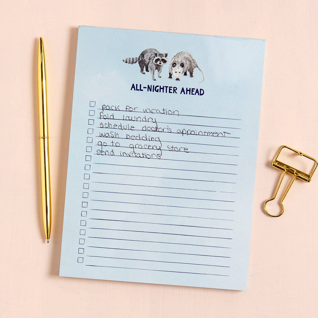 All Nighter Notepad
