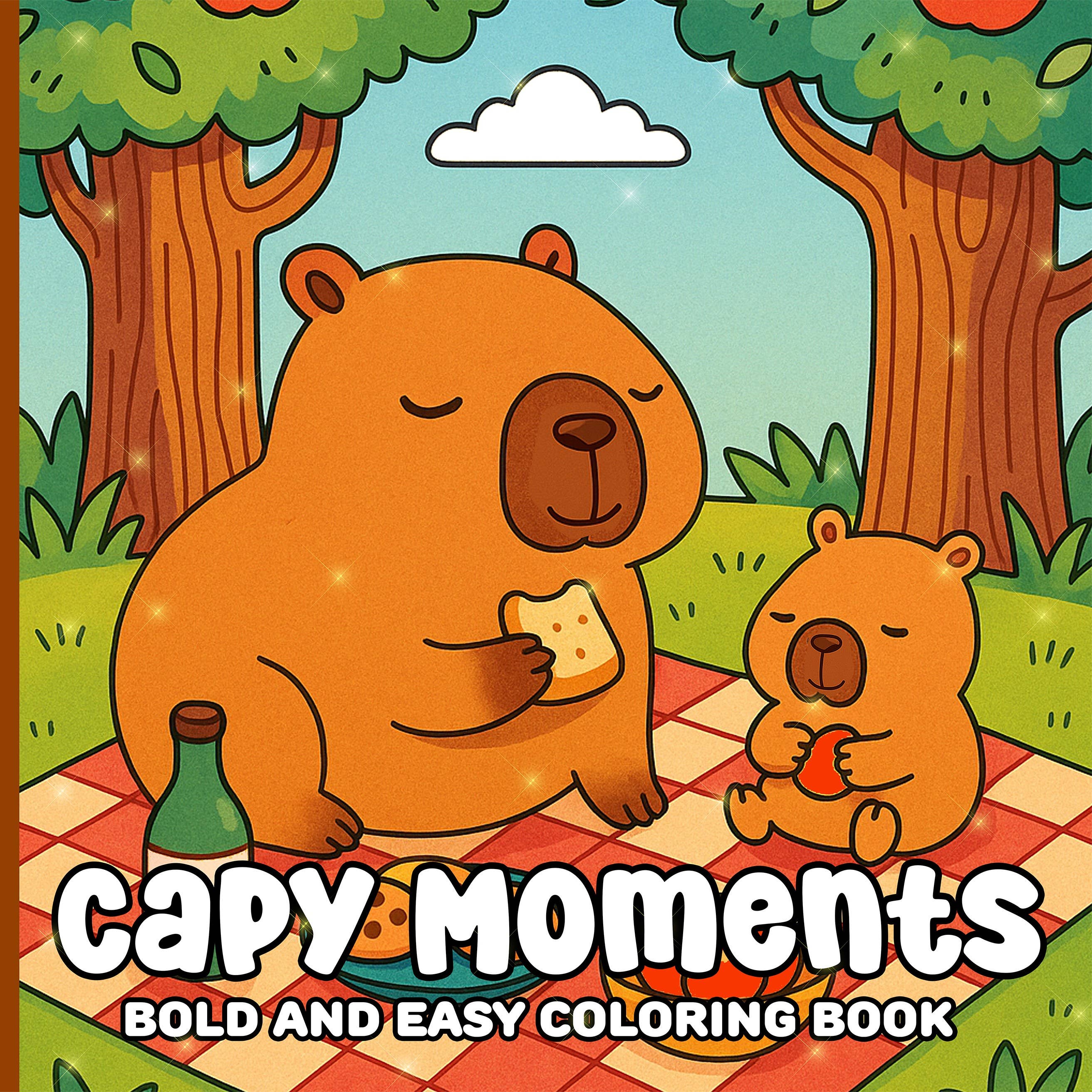 Capy Moments Coloring Book