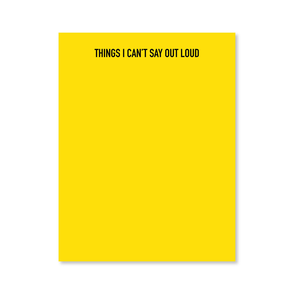 Out Loud Notepad | Assorted Colors | Public School Paper Co.