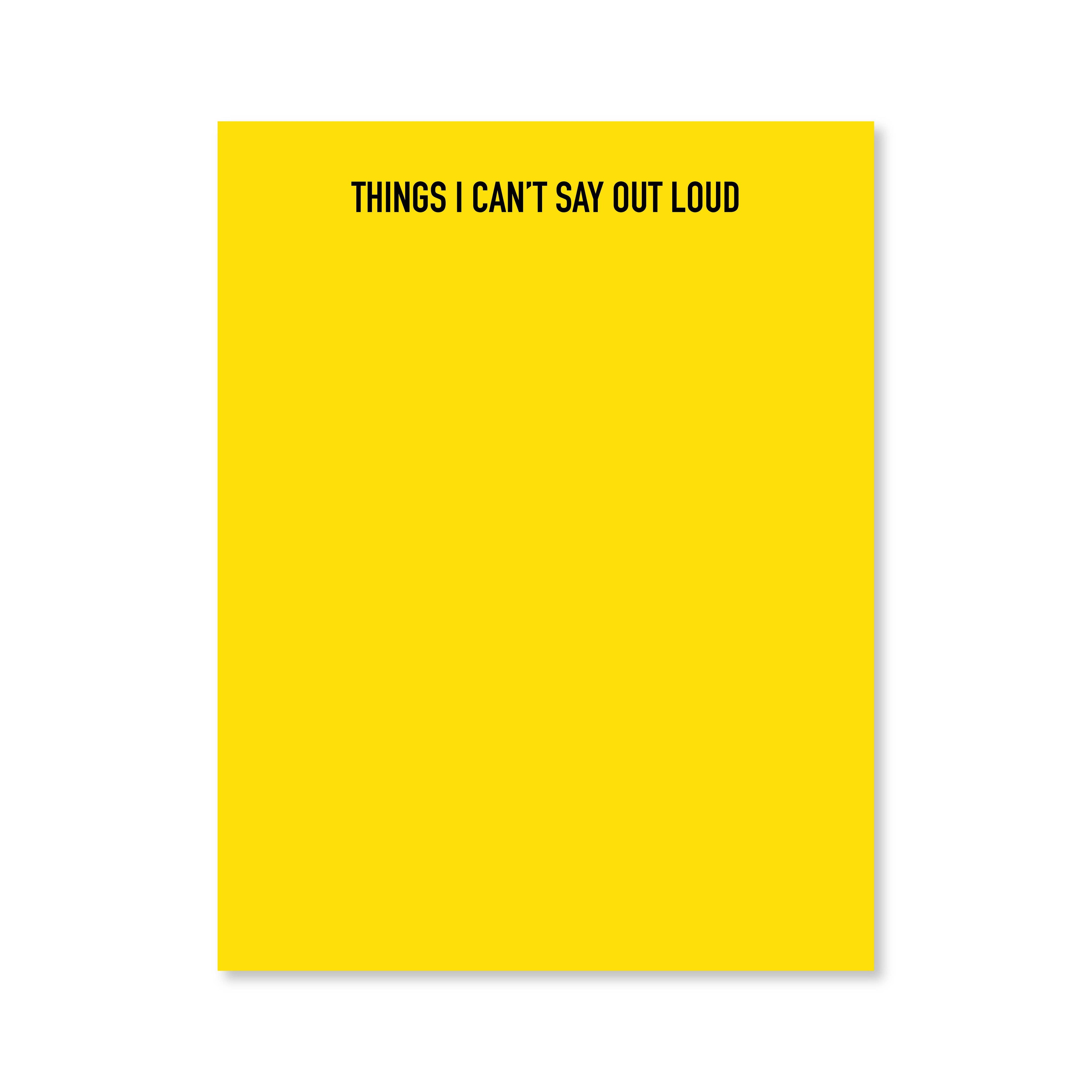 Out Loud Notepad | Assorted Colors | Public School Paper Co.