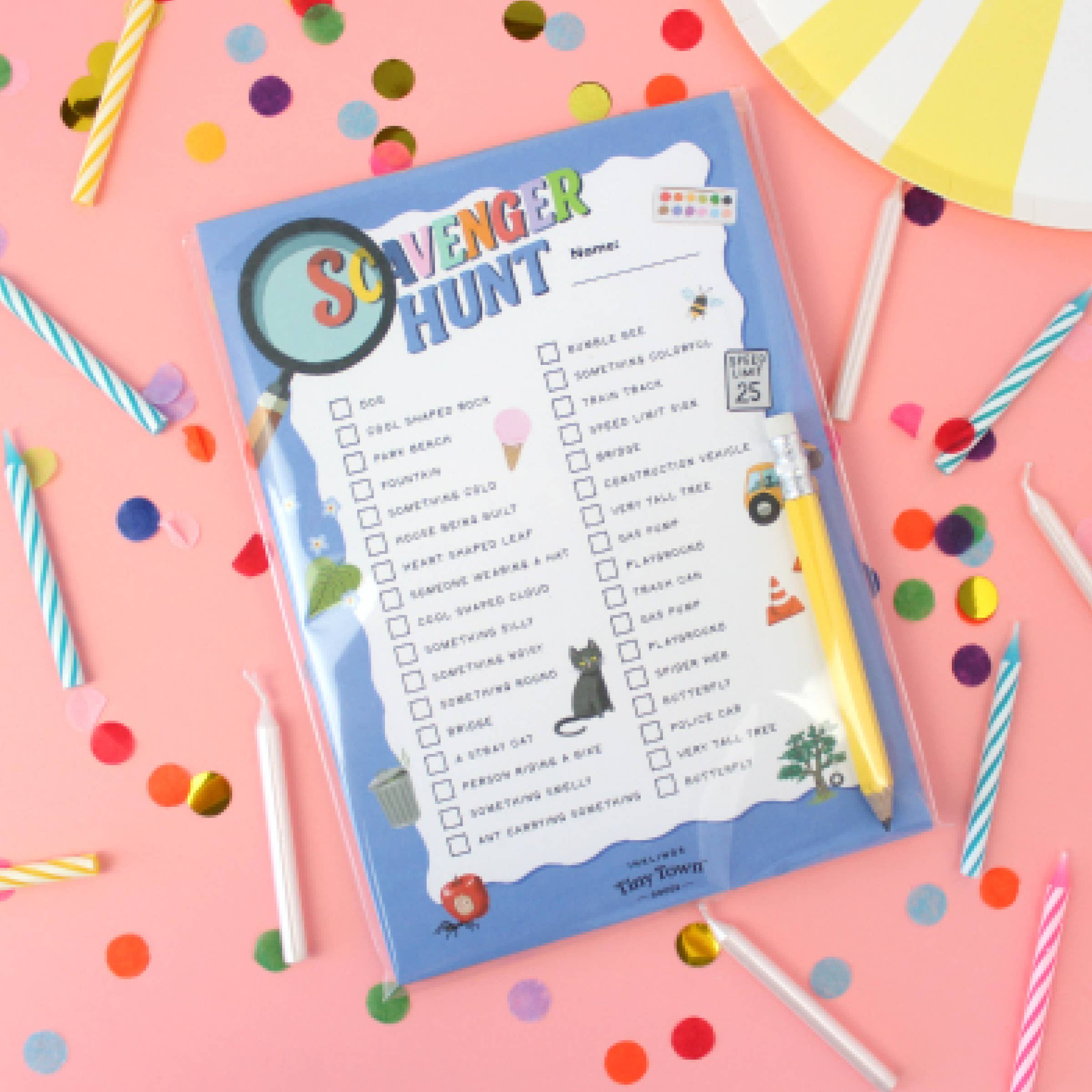 Tiny Town™ Scavenger Hunt Play Notepad