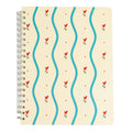 Floral Spiral Spiral Notebook, 8x10 Stationary Journal