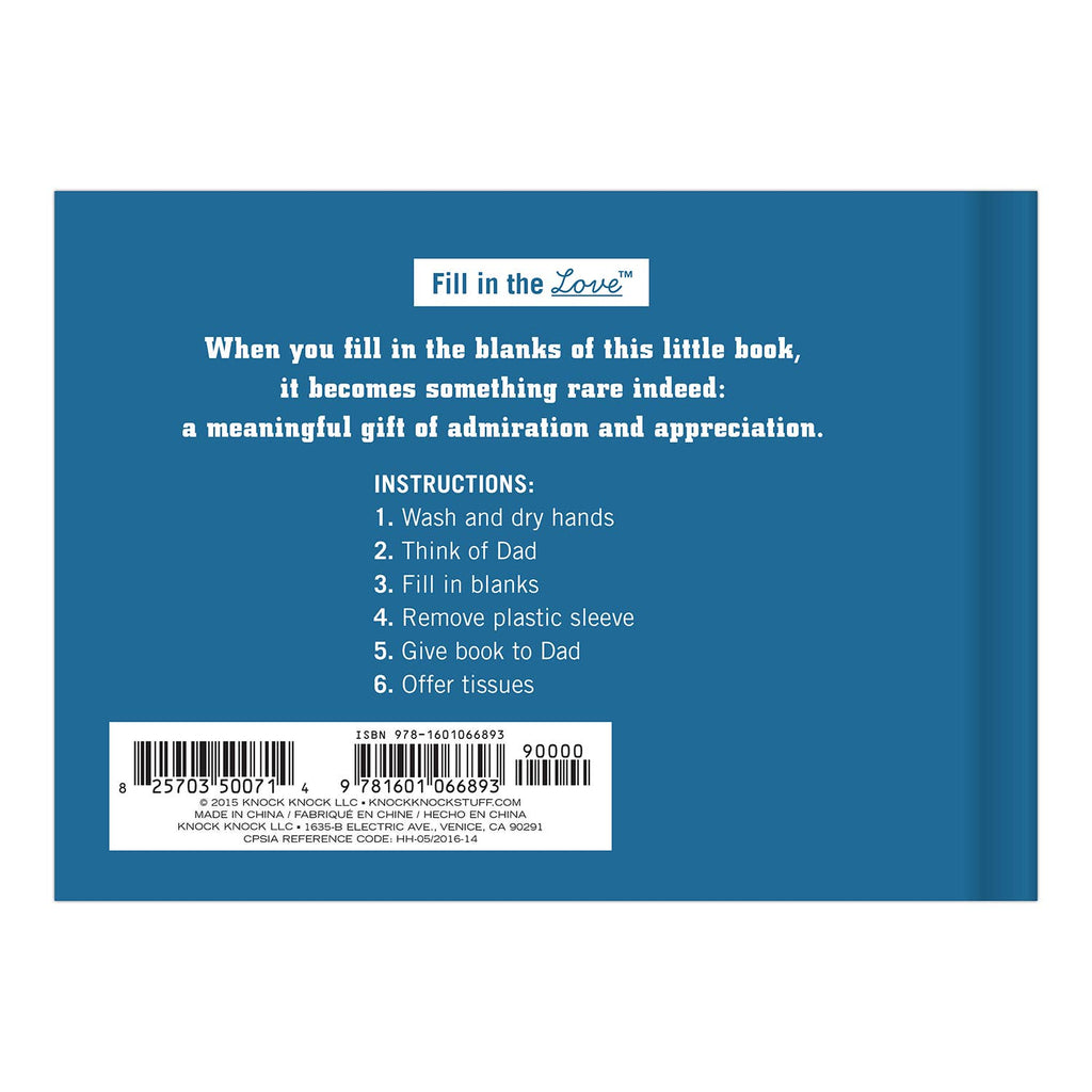 What I Love About Dad — Fill in the Love® Personalized Gift Book