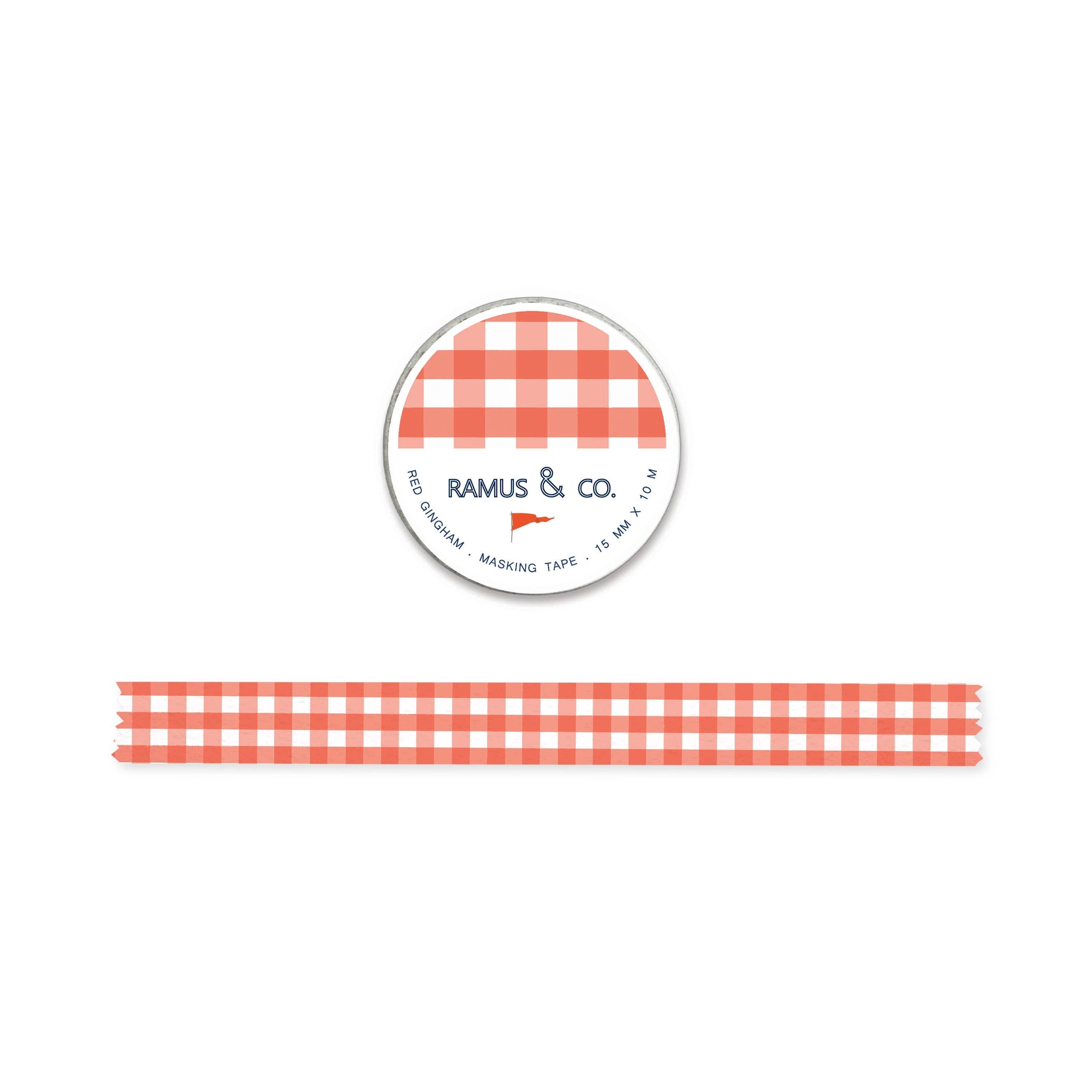 Red Gingham Masking Tape