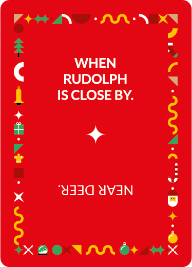 Holly Jolly Christmas Rhyming Word Card Game
