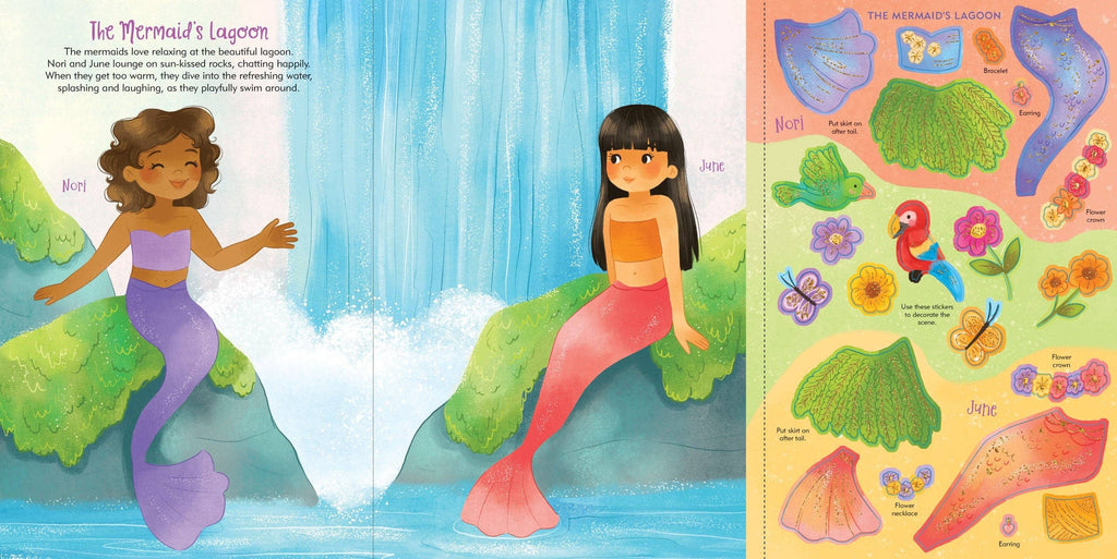 Mermaids Sticker Doll Dress-Up Book | Peter Pauper Press