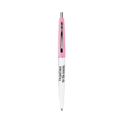 Here For The Snacks Pen | Bubblegum Pink | Public School Paper Co.