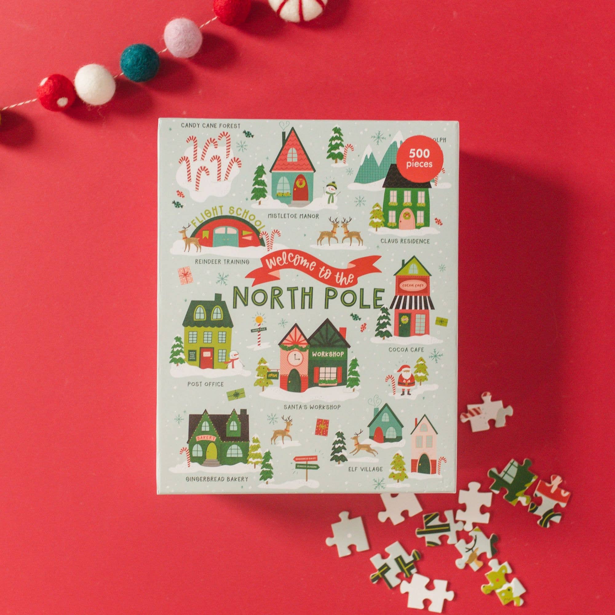 Welcome to the North Pole 500-Piece Christmas Jigsaw Puzzle