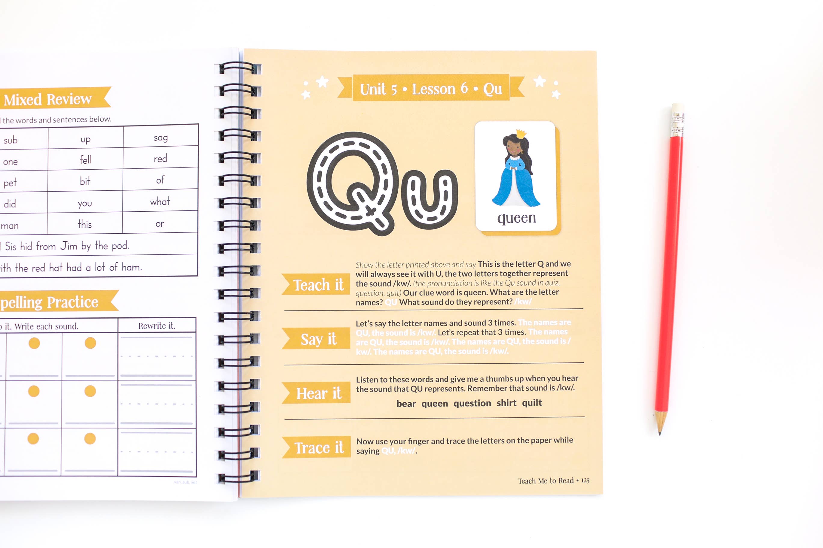 Teach Me to Read: A Parent Guided Student Workbook for Kids