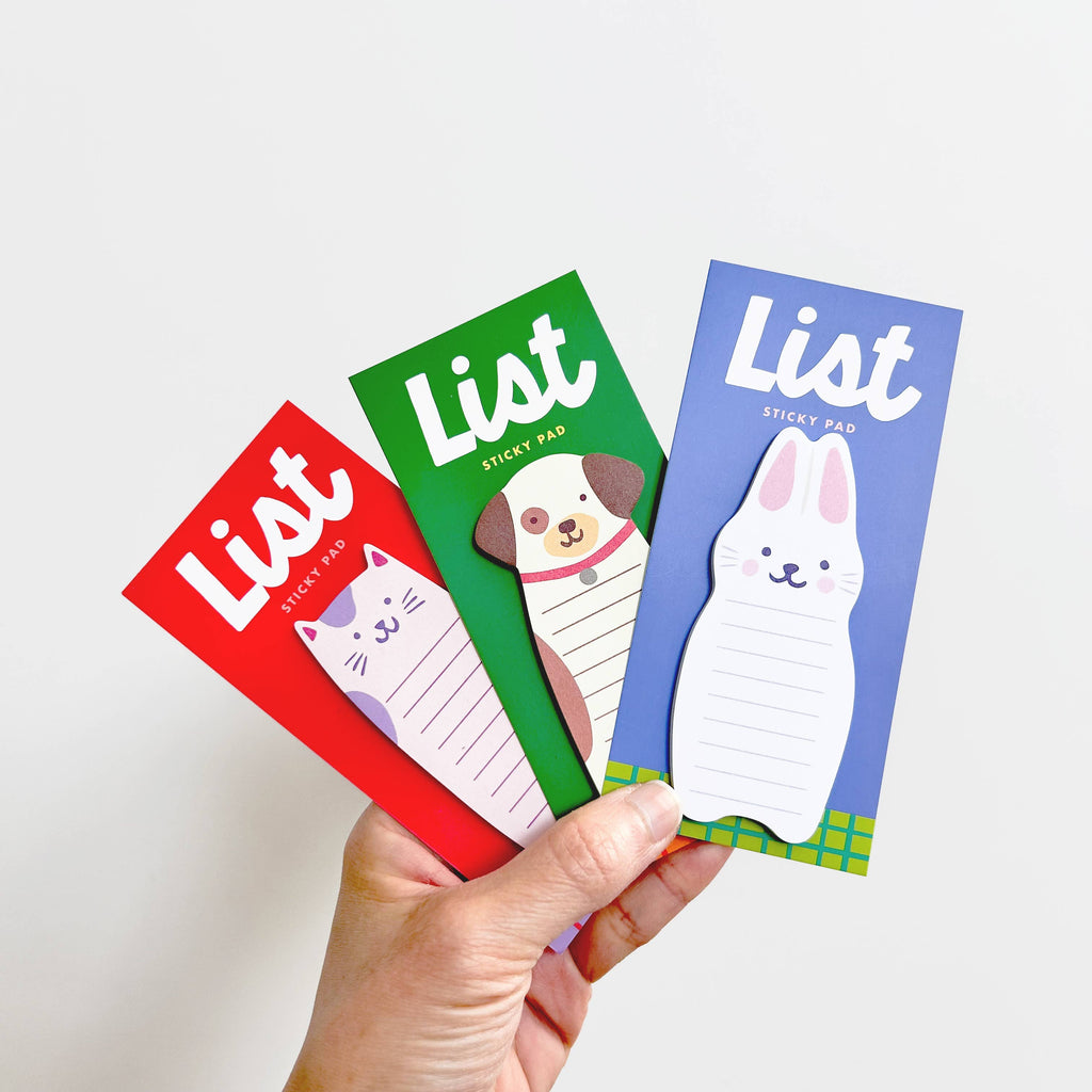 Bunny Die-Cut Sticky List Pad
