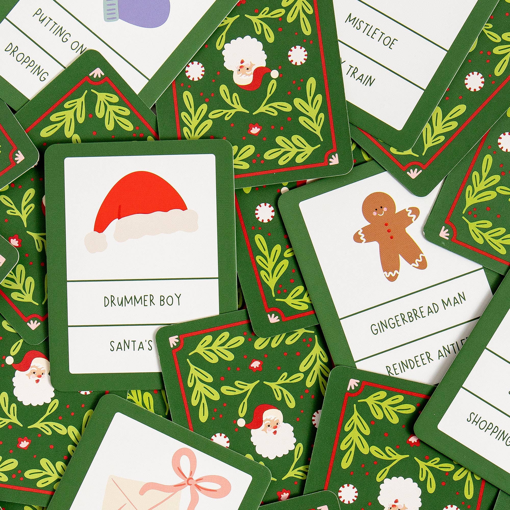 Christmas Charades Game – Deck of Cards + Storage Tin