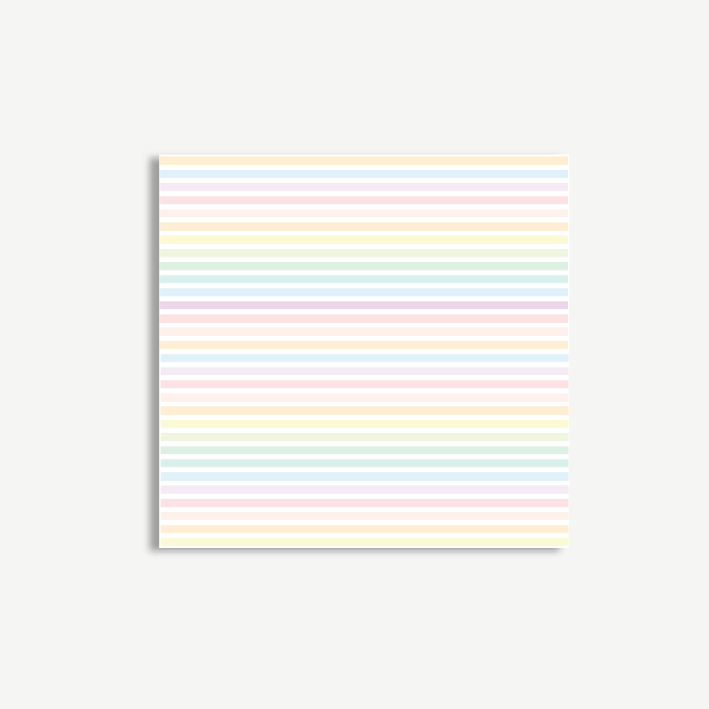 Pastel Stripes Sticky Notes