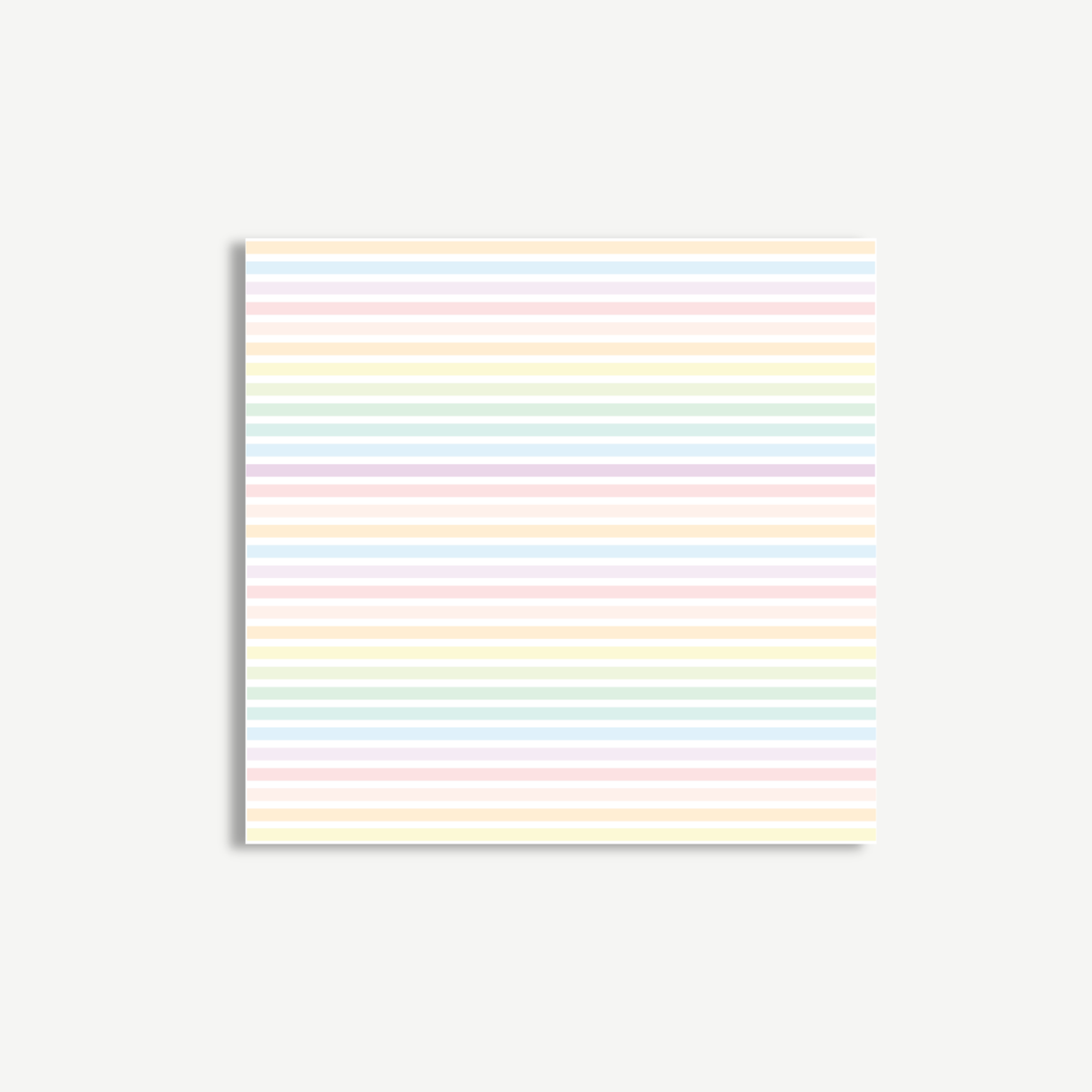 Pastel Stripes Sticky Notes