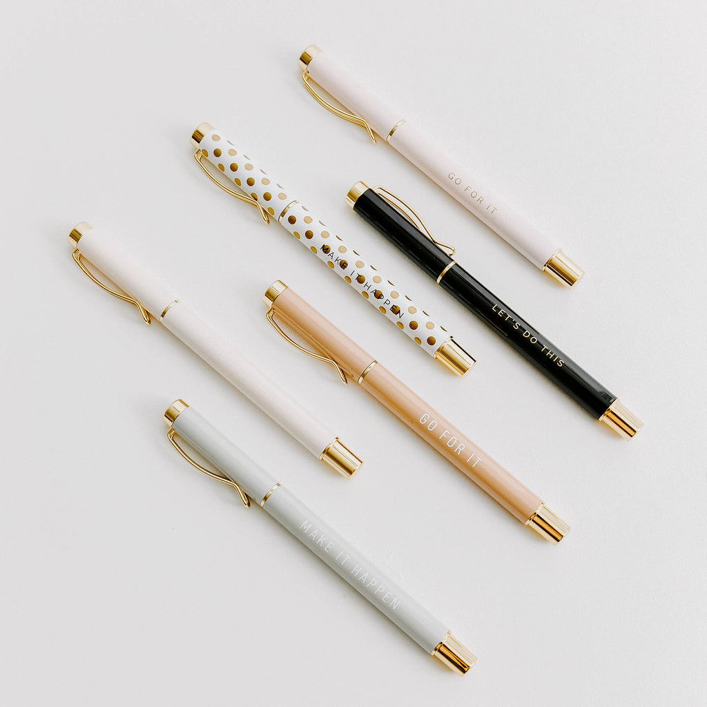 Inspirational Metal Pen Set – Boss Lady Ballpoint Pens
