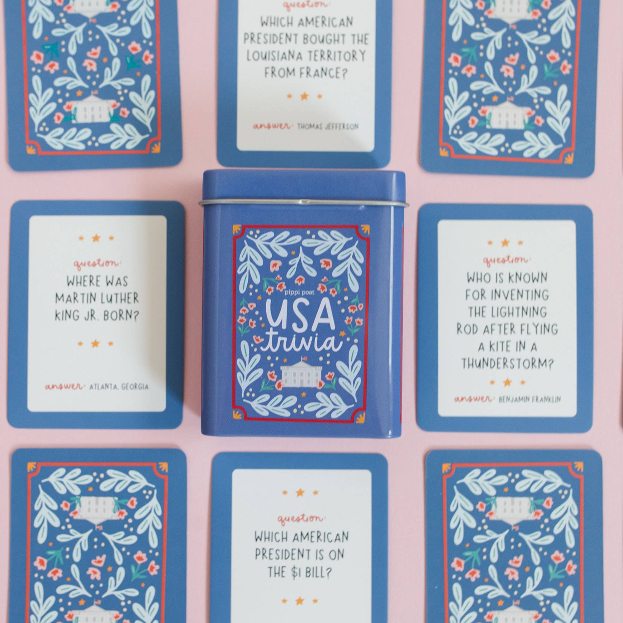 USA Trivia Deck of Cards