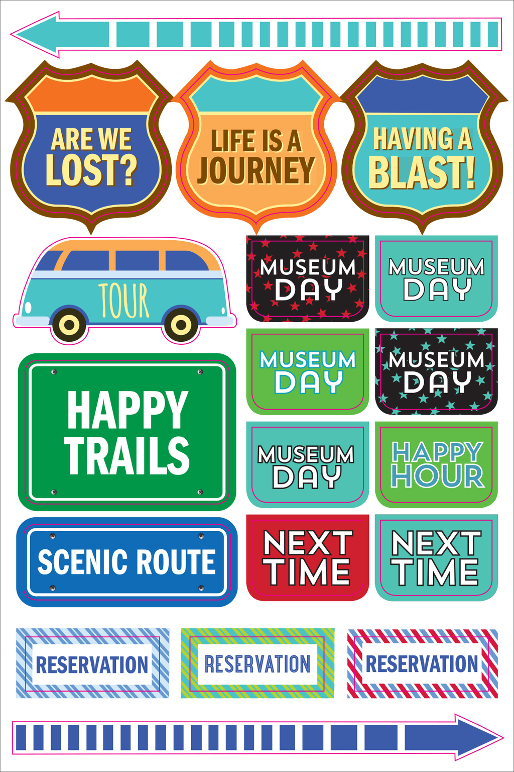 Essentials Travel Planner Stickers by Peter Pauper Press