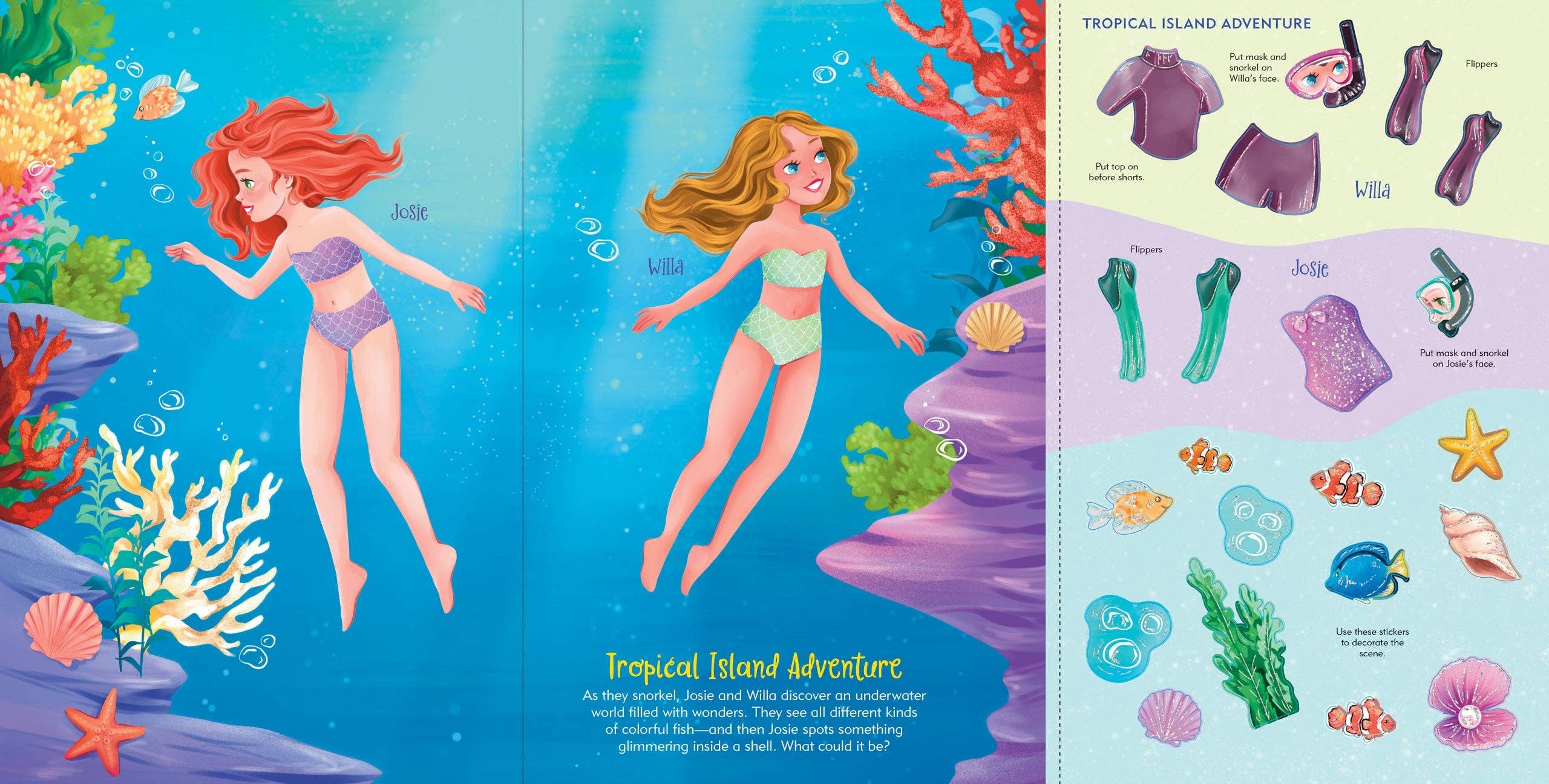 Vacation Sticker Doll Dress-Up Book | Peter Pauper Press