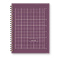 Ruler Grid Notes Journal : Lined Notebook : Plum