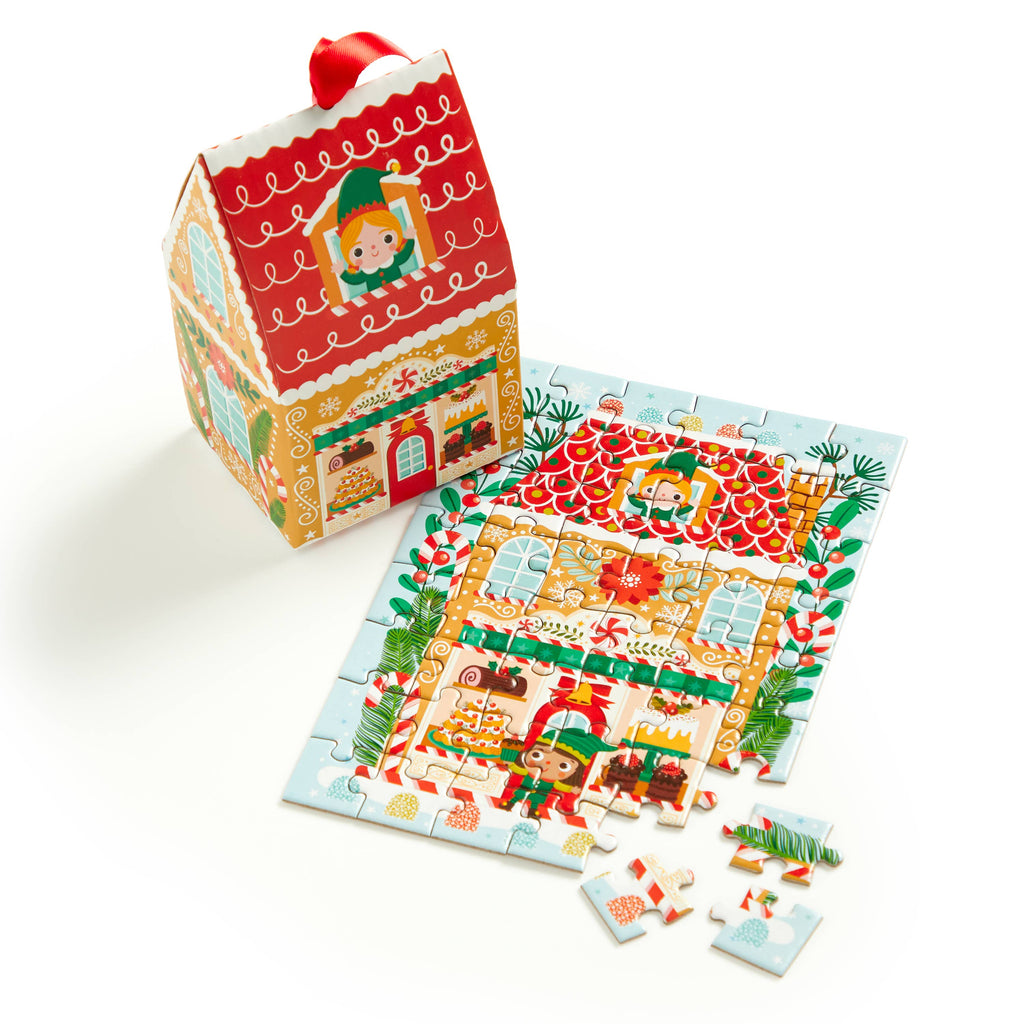 Santa's Bakery Mini Puzzle Ornament - 48 Piece Christmas Puzzle