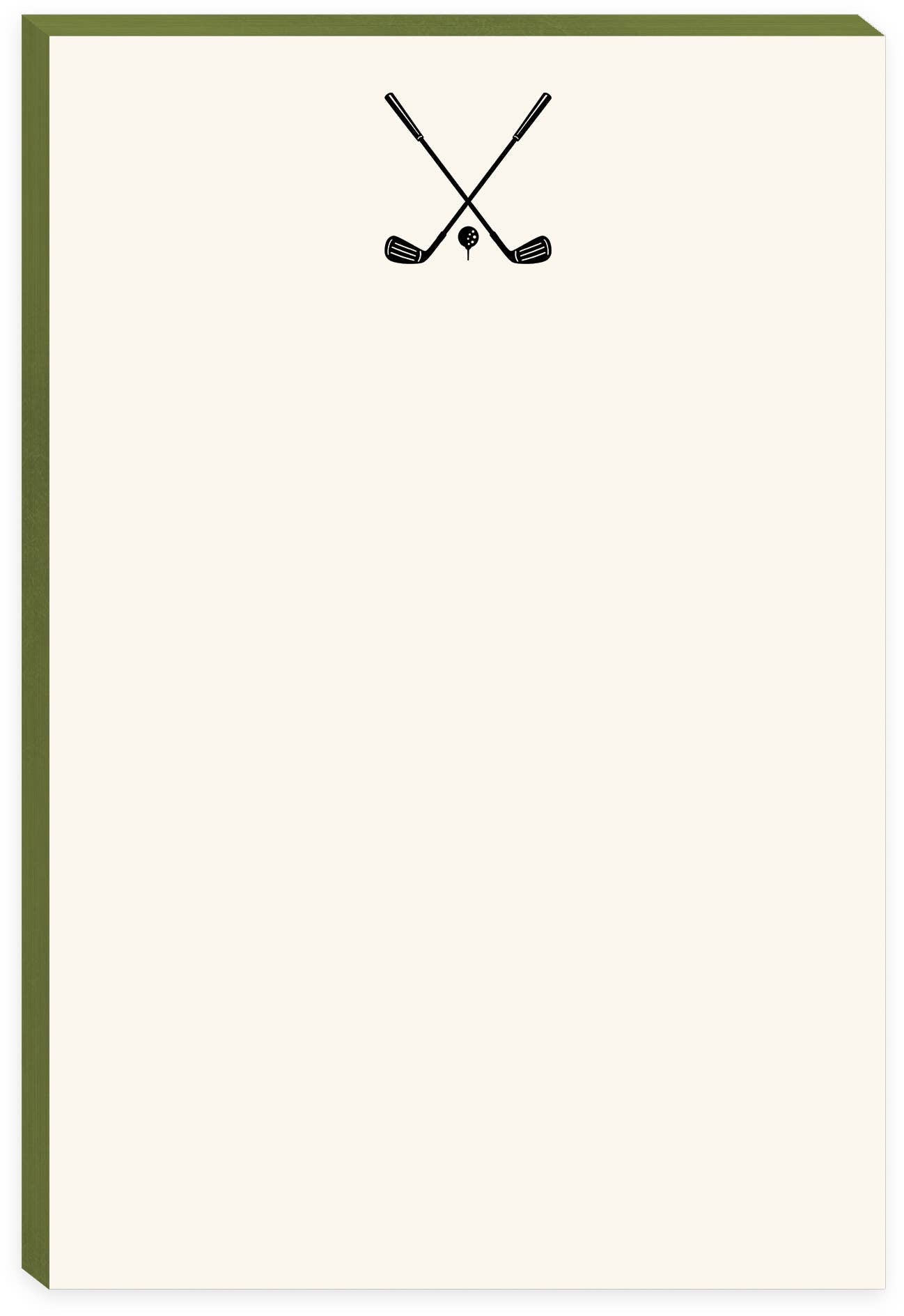 Sporting Goods Golf Notepad