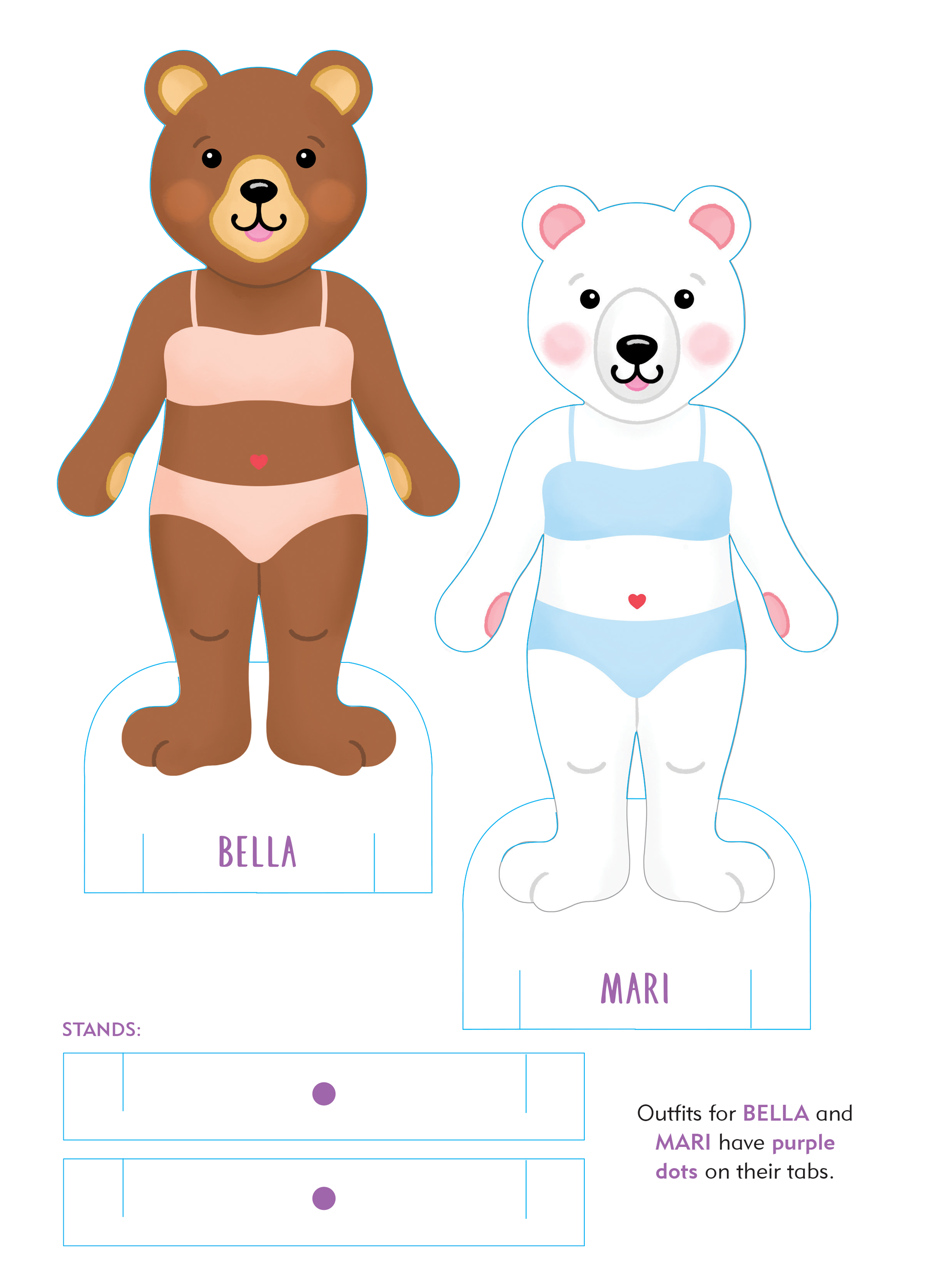 Classic Keepsake Paper Dolls: Beartown | Peter Pauper Press
